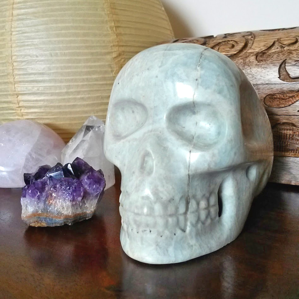 amazonite crystal skull