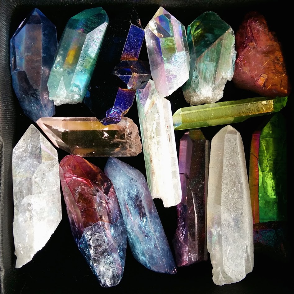 Aura Quartz Crystal Points