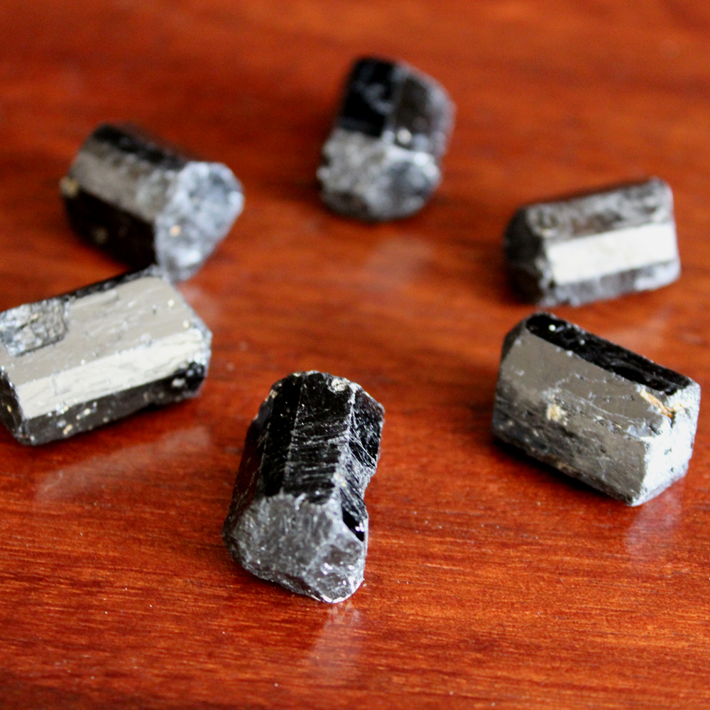 Black Tourmaline Double Terminated Crystals