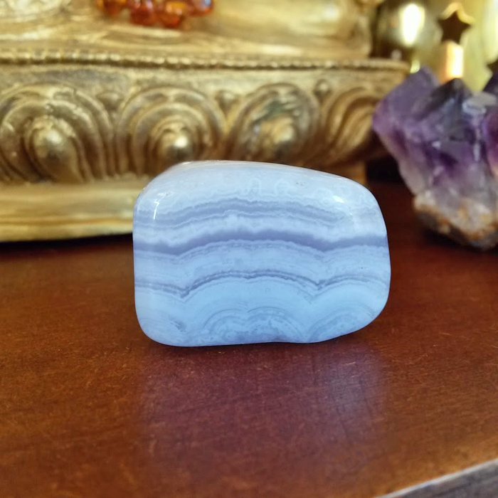 crystals for peace - Blue lace agate