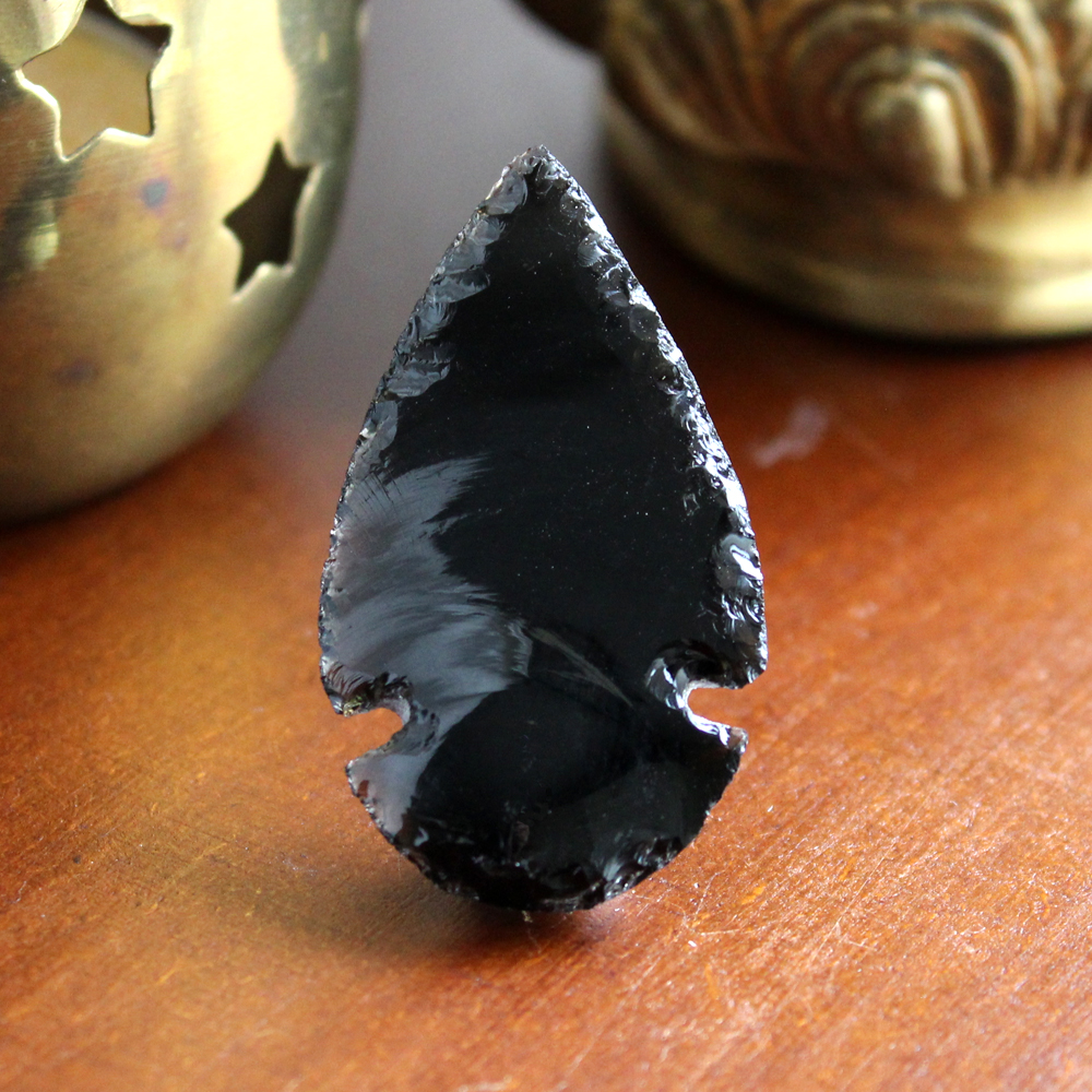 Black Obsidian arrowhead