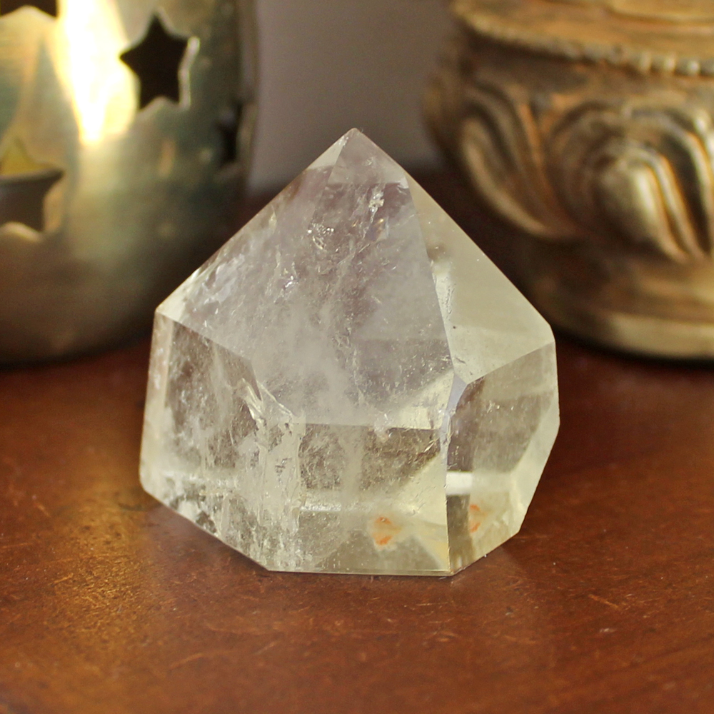 Polished Genuine Citrine crystal point