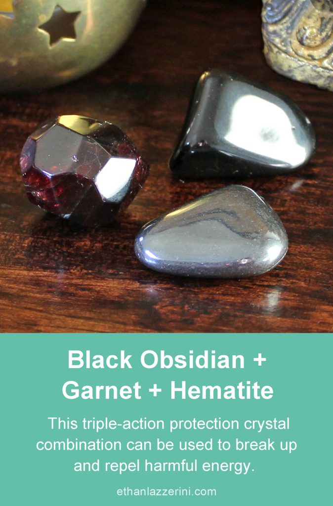 Black Obsidian And Rose Quartz Together