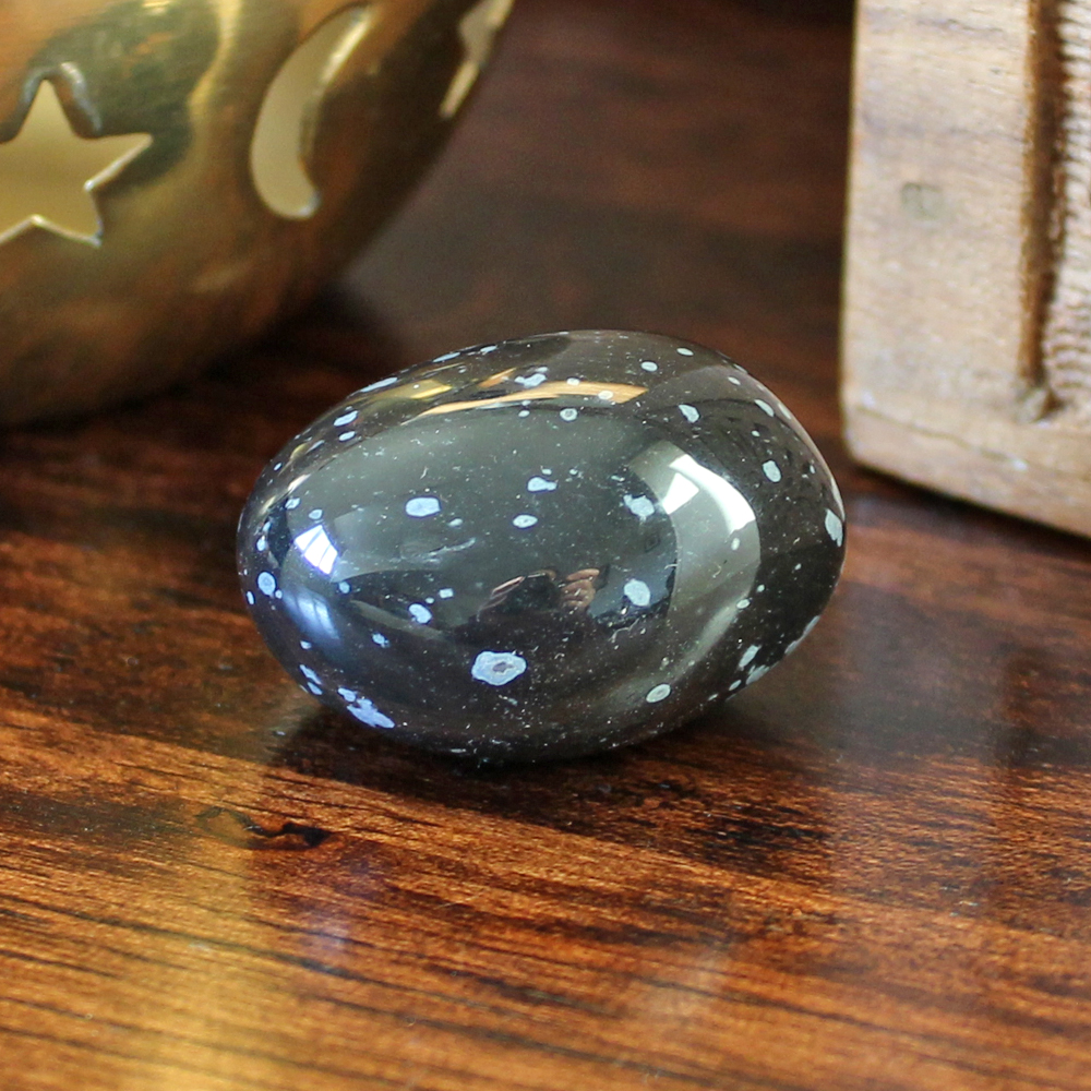Snowflake Obsidian tumble stone