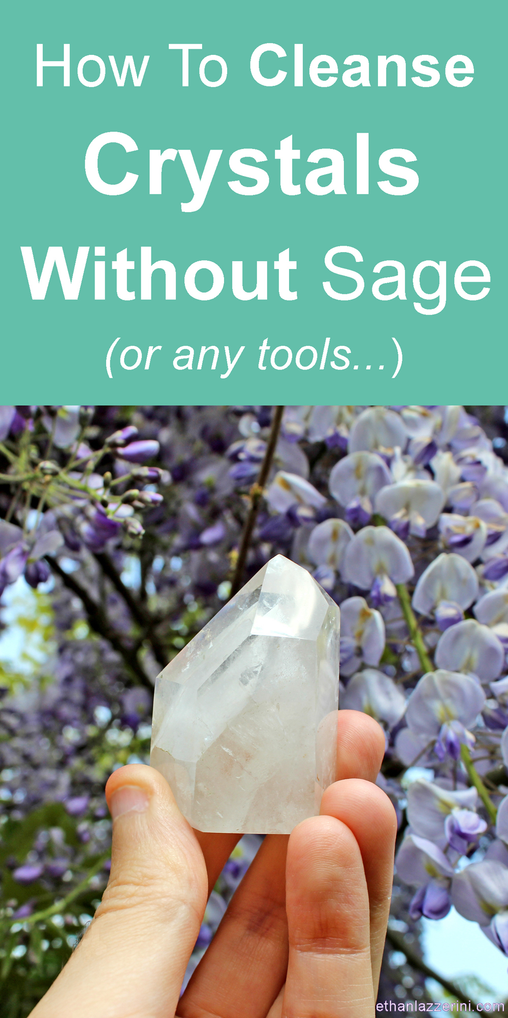 How To Cleanse Crystals Without Sage or Any Tools! Ethan Lazzerini