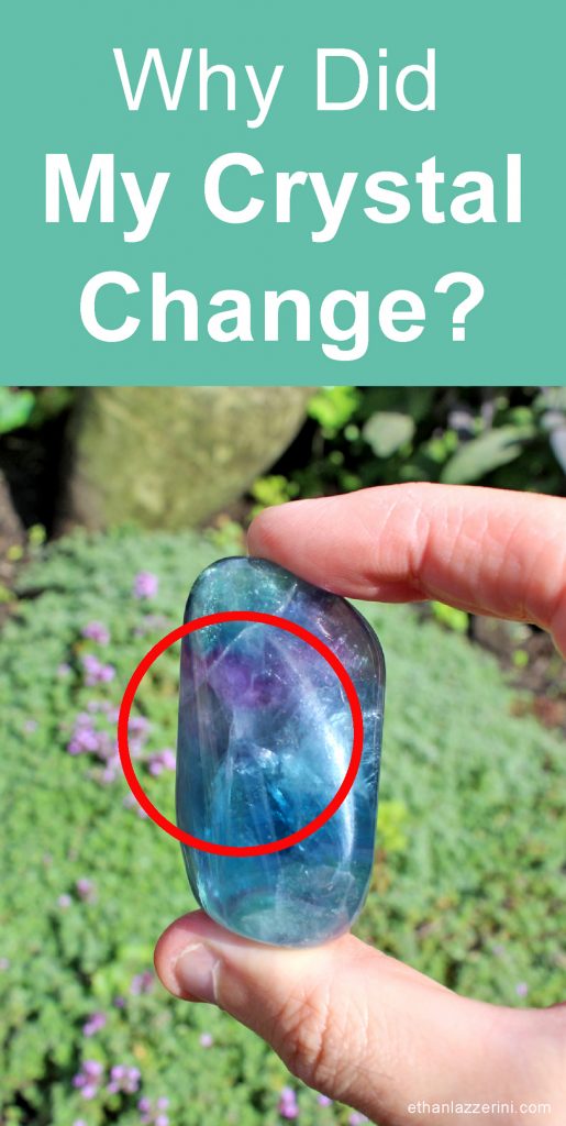 Why did my crystal change? Rainbow Fluorite Tumble Stone