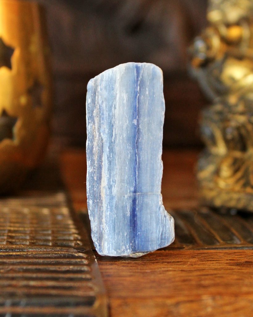 Raw blue kyanite crystal