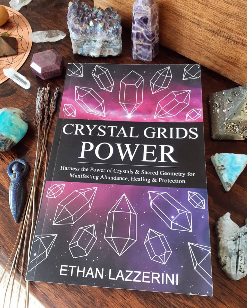 The book Crystal Grids Power by Ethan Lazzerini