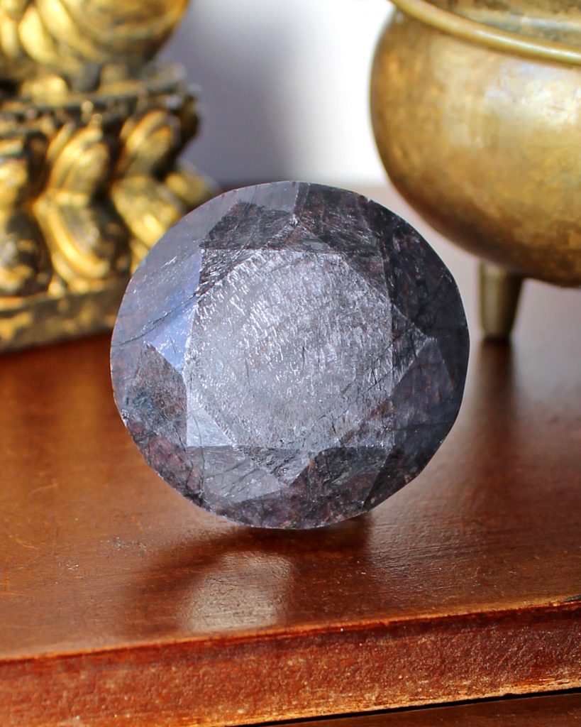 Faceted natural Sapphire