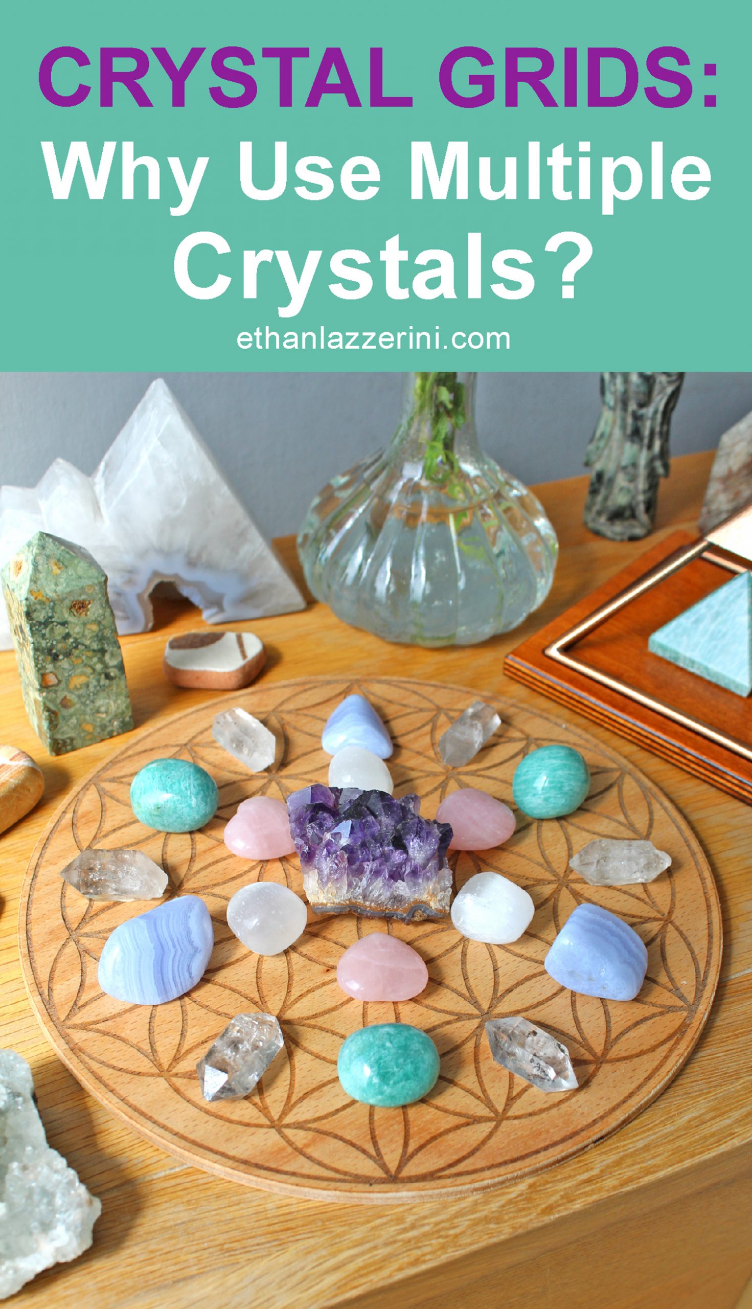 Crystal grid - Why do crystal grids use multiple crystals?